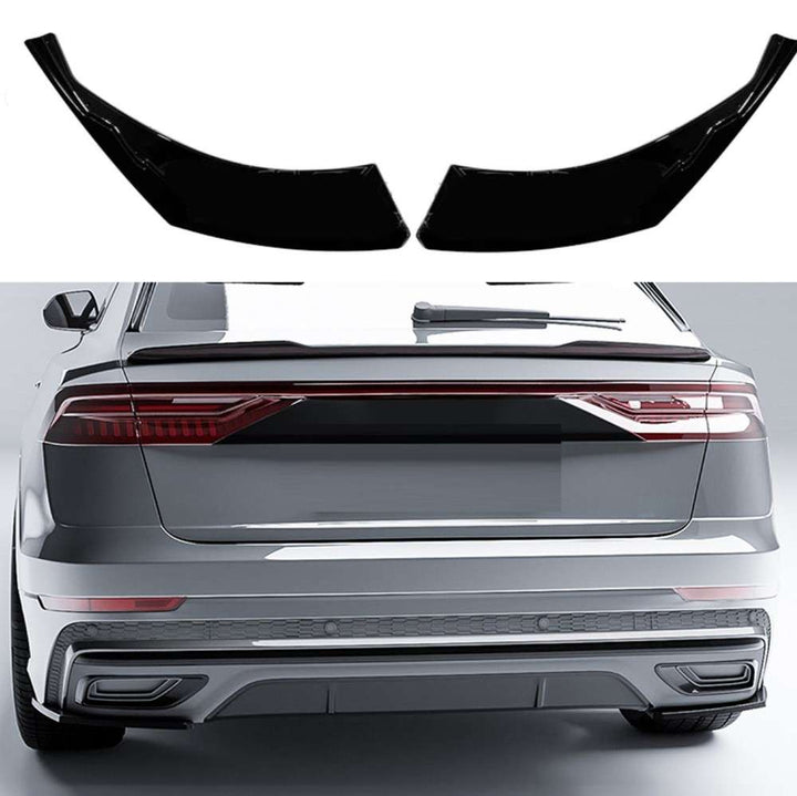 Car Craft Compatible With Audi Q8 2018-2023 S Line Rear Side Bumper Lip Splitter Skirts Diffuser Ar-audi-084 Cf Carbon Fiber Look - CAR CRAFT INDIA