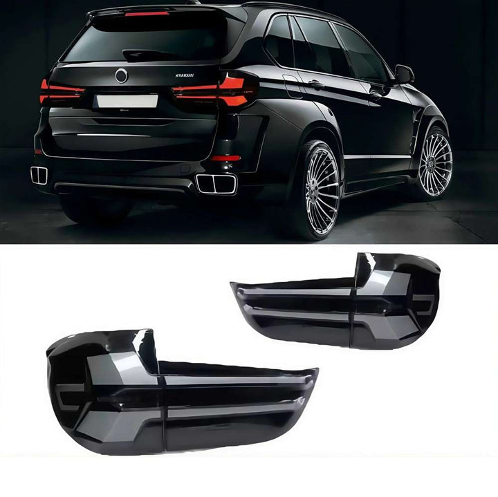 Car Craft Compatible With Bmw X5 F15 2014-2019 Car Rear Upgraded Tail Light Lamp Xenon Taillight Retrofit Upgrade Modified Led Drl Hid G05 Style Smoke CC-8463 - CAR CRAFT INDIA