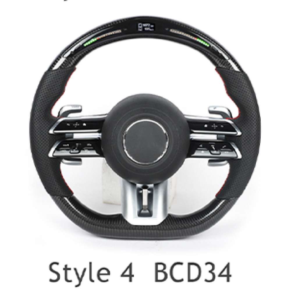 Car Craft Compatible With Mercedes A B C E S G V M Class Ml Gl Gla Glb Glc Gle Gls Slk G55 G63 G Wagon Eqs Upgraded Custom Amg Brabus Maybach Full Steering Wheel Style 4 Bcd34 CC-8142 - CAR CRAFT INDIA