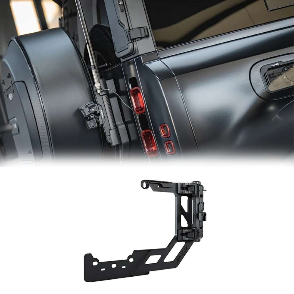 Car Craft Compatible With Range Land Rover Defender 2020-2025 Plumb M-one Rear Flagpole Holder Bracket Plumb-017 - CAR CRAFT INDIA