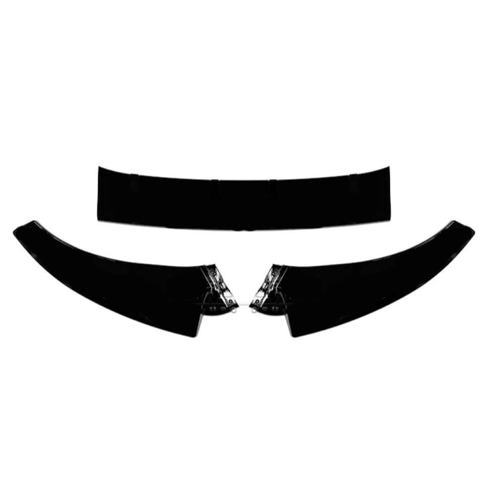 Car Craft Compatible With Vw Volkswagen Virtus 2023+ Front Bumper Lip Splitter Skirts Glossy Black Ar-vw-0233 CC-7964 - CAR CRAFT INDIA