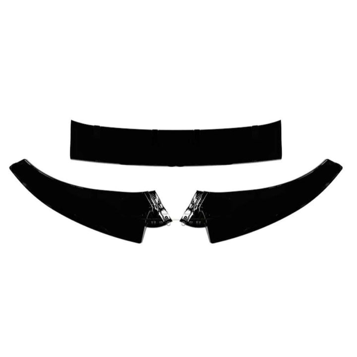 Car Craft Compatible With Vw Volkswagen Virtus 2023+ Front Bumper Lip Splitter Skirts Glossy Black Ar-vw-0233 CC-7964 - CAR CRAFT INDIA