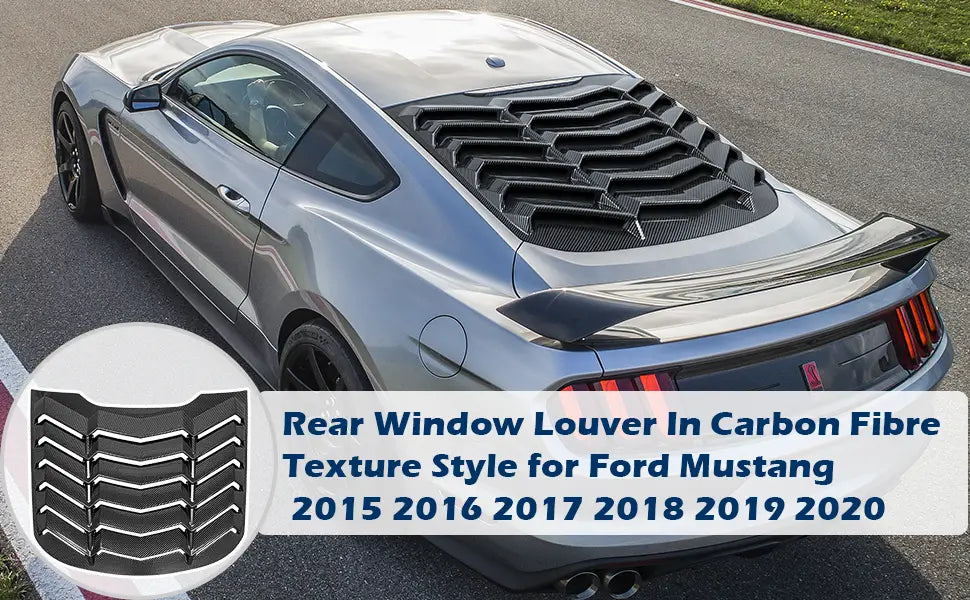 Auto Rear Window Louver for Ford Mustang 2015 - 2023