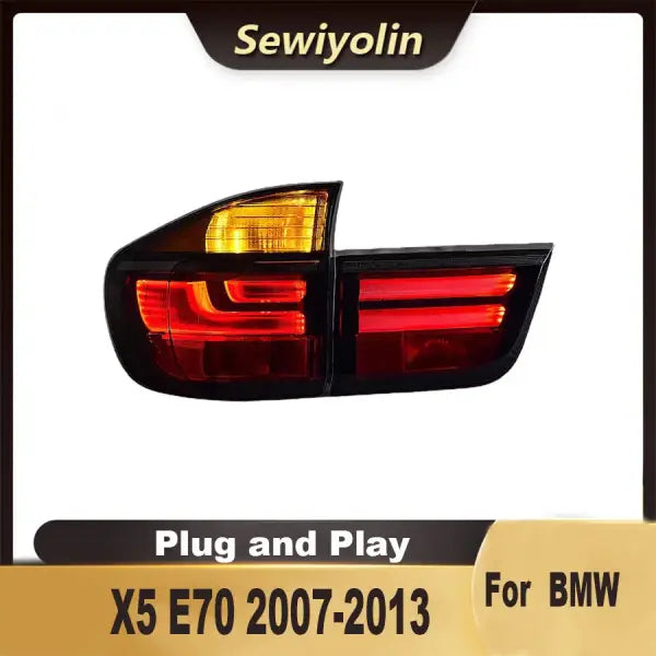 Car LED for BMW X5 E70 Facelift Tail Lights 2007-2013 Rear Lamps Driving DRL Signal Automotive Plug and Play