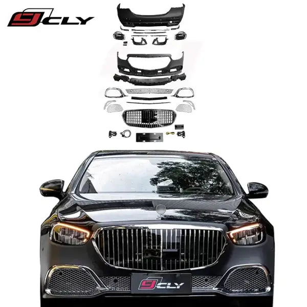 Factory Hot Sale Body Kit for Mercedes Benz 16-19 E Class W213 Style Front+Rear Bumper Assembly with Grille