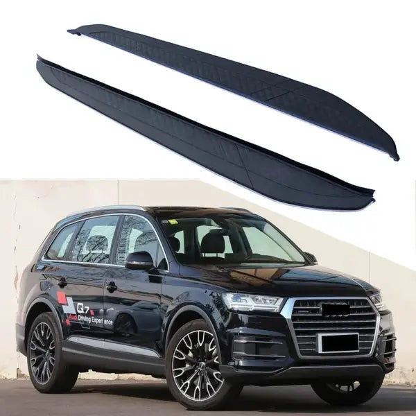 Fits for -Audi- Q7 2016+ 2Pcs Left Right Running Board Side Steps Nerf Bar Car Pedal Side Stairs Side Bar