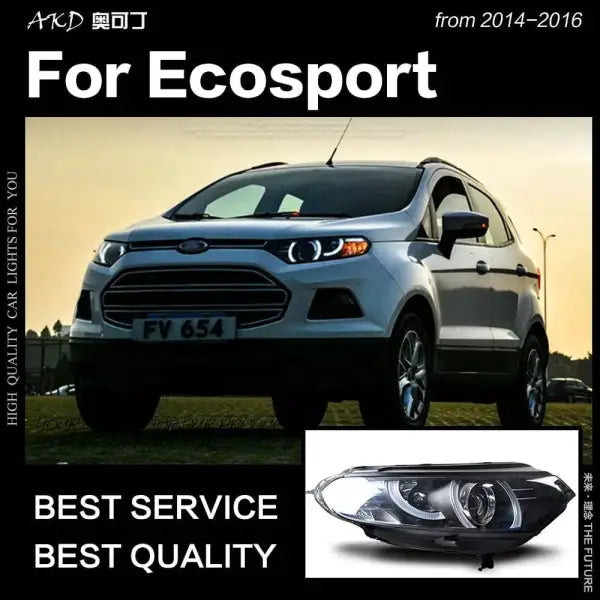 Ford Ecosport Headlight 2014 Brand Sonar LED Headlight DRL