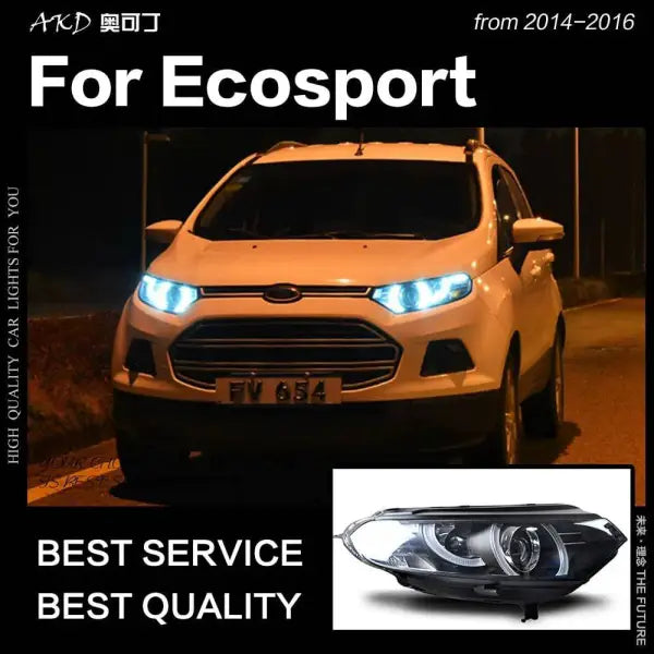 Ford Ecosport Headlight 2014 Brand Sonar LED Headlight DRL