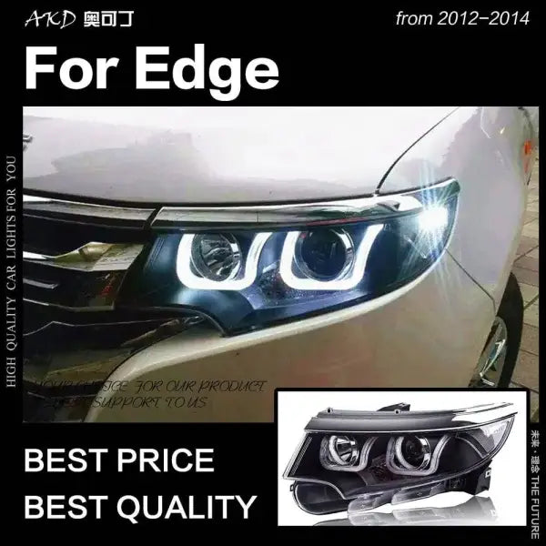 Ford Edge Headlights 2012-2014 Edge LED Headlight DRL Hid