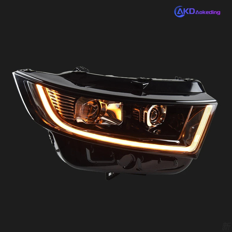 Ford Edge Headlights 2015-2018 New Edge LED Headlight DRL Hid Head Lamp Angel Eye Bi Xenon Beam