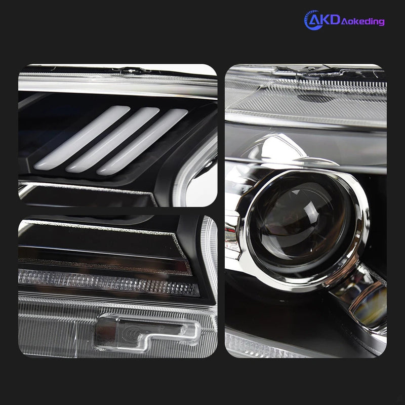 Ford Everest Ranger Headlights 2016-2020 Dynamic Turn Signal LED Headlight DRL Hid Bi Xenon