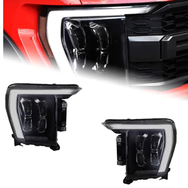 Ford F-150 Raptor LED Headlight 2021-2023 Headlights F150 DRL Turn Signal High Bea Bi Xenon Beam