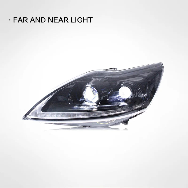 For Ford Focus 2009-2013 Car Headlight Assembly LED Lights Lamp DRL Signal Plug and Play Daytime Running