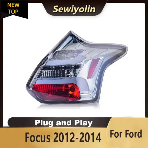 For Ford Focus 2012-2014 Car Animation LED Trailer Lights Tail Lamp Rear DRL Signal Automotive Plug and Play