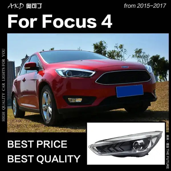 Ford Focus Headlight 2015-2017 New Focus LED DRL D2H Hid