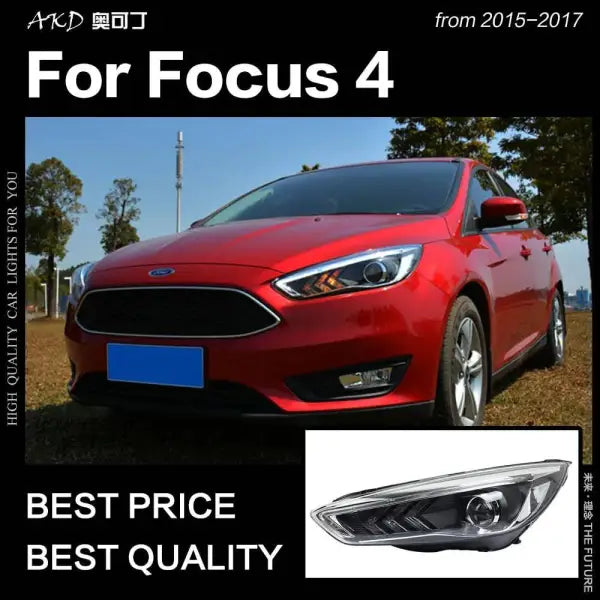 Ford Focus Headlight 2015-2017 New Focus LED DRL D2H Hid