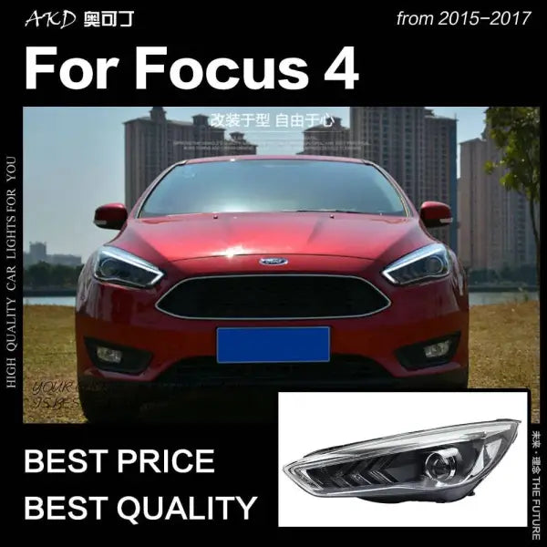 Ford Focus Headlight 2015-2017 New Focus LED DRL D2H Hid