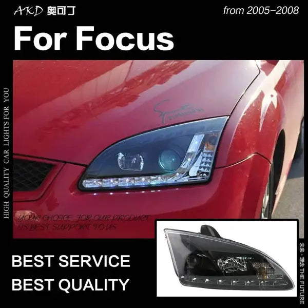 Ford Focus Headlights 2005-2008 Focus LED Headlight Led Drl