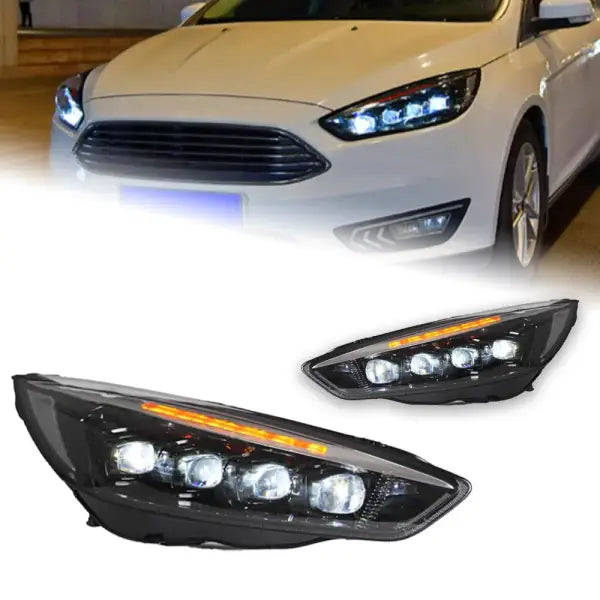 Ford Focus Headlights 2015-2017 New Focus LED Headlight Dynamic Signal Led Drl Hid