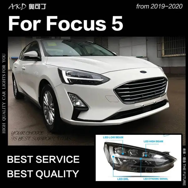 Ford Focus Headlights 2019 New Focus 5 LED Headlight