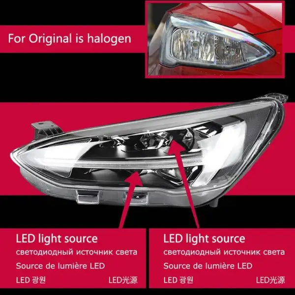 Ford Focus Headlights 2019 New Focus 5 LED Headlight