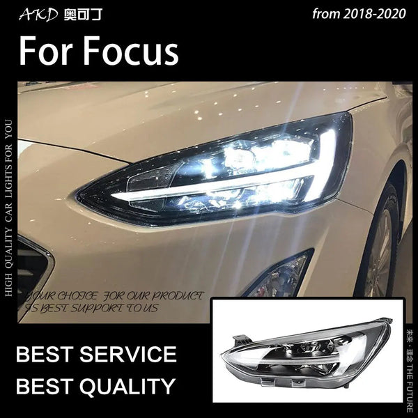 Ford Focus Headlights 2019 New Focus 5 LED Headlight Dynamic Signal Led Drl Hid Bi Xenon