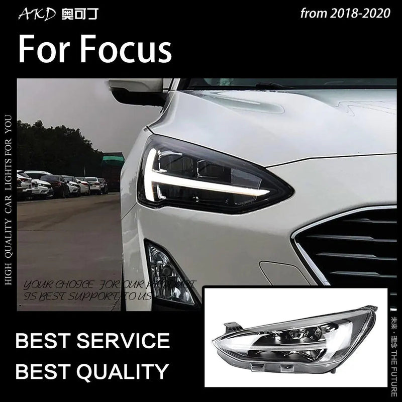 Ford Focus Headlights 2019 New Focus 5 LED Headlight Dynamic Signal Led Drl Hid Bi Xenon