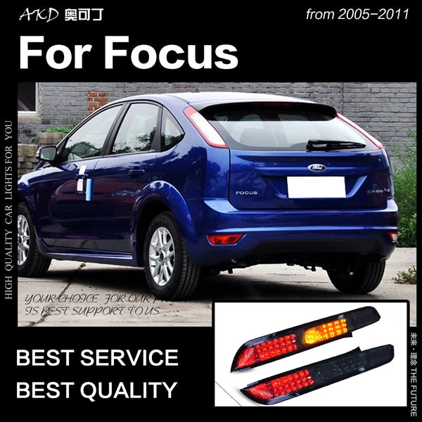 Ford Focus Tail Lights 2005-2011 Focus 2 Hatchback LED Tail Lamp LED DRL Signal Brake Reverse
