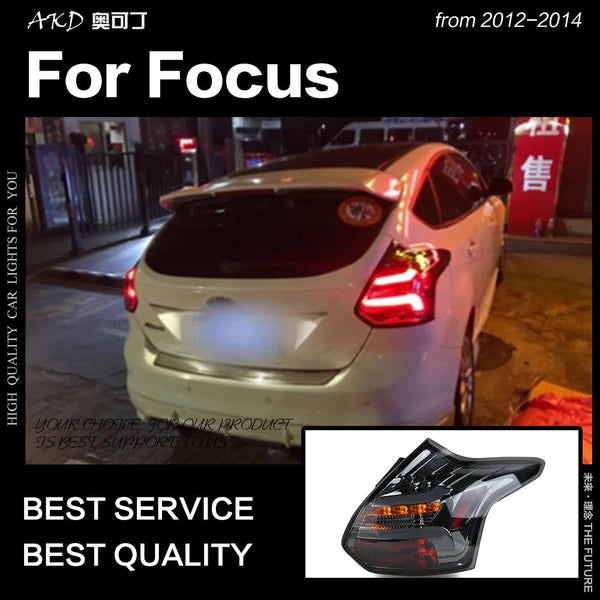 Ford Focus Tail Lights 2012-2014 Focus 3 Hatchback LED Tail Lamp LED DRL Signal Brake Reverse
