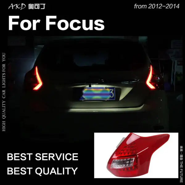 Ford Focus Tail Lights 2012-2014 Focus Hatchback LED Tail