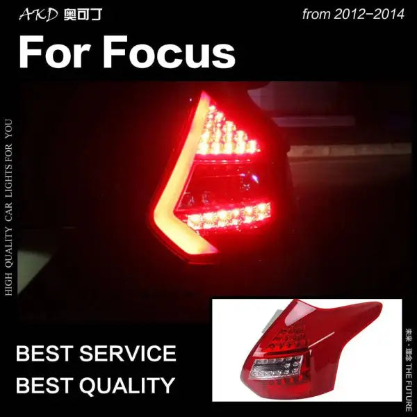 Ford Focus Tail Lights 2012-2014 Focus Hatchback LED Tail