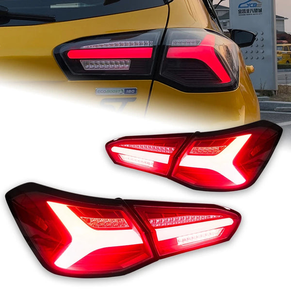 Ford Focus Tail Lights 2019-2023 Focus Hatchback LED Tail Lamp LED DRL Signal Brake Reverse