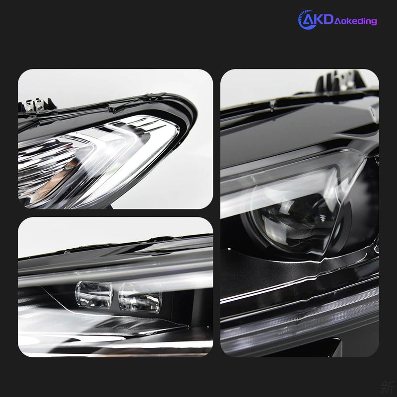 Ford Fusion Headlight 2013-2016 Mondeo LED Head Lamp H7 D2H Hid Dynamic Signal Bi Xenon LED Beam