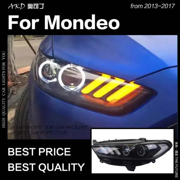 Ford Fusion Headlight 2013-2017 Mondeo DRL Mustang Design