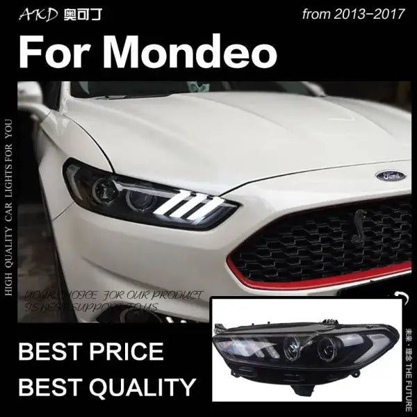 Ford Fusion Headlight 2013-2017 Mondeo DRL Mustang Design