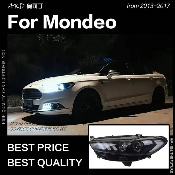 Ford Fusion Headlight 2013-2017 Mondeo DRL Mustang Design