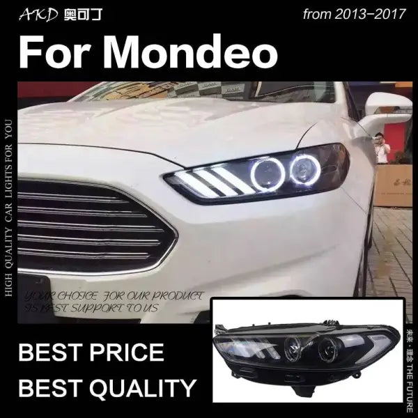 Ford Fusion Headlight 2013-2017 Mondeo DRL Mustang Design