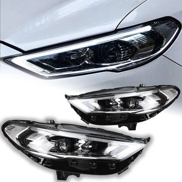 Ford Fusion Headlights 2017-2020 Mondeo LED Headlight Dynamic Signal Animation DRL Bi Xenon