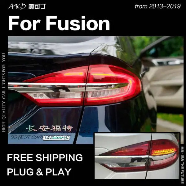 Ford Fusion Tail Lights 2013-2019 Mondeo LED Tail lamp