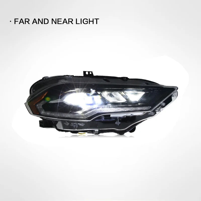 For Ford Mustang 2018-2022 Car Headlight Assembly LED Lights Lamp DRL Signal Plug and Play Daytime Running