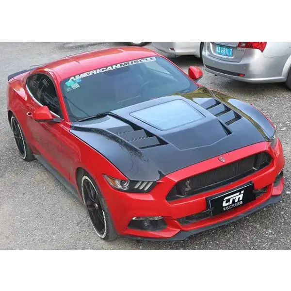 FORD MUSTANG CARBON FIBER HOOD BONNOT ENGINE HOOD COVER