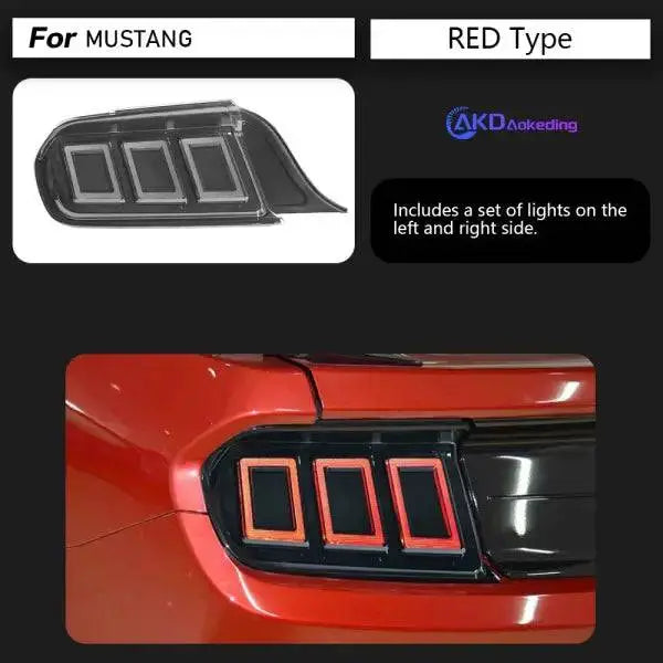 Ford Mustang Tail Lights 2015-2022 Dynamic Signal Tail Lamp