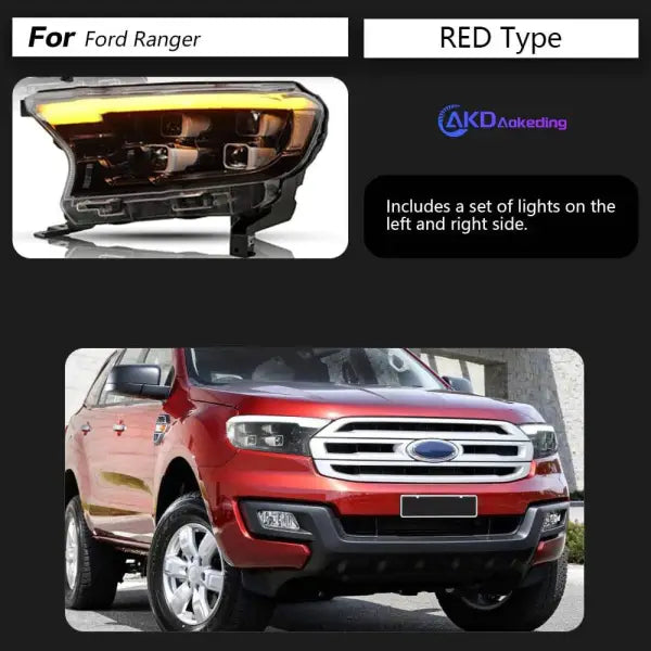 Ford Ranger Headlight 2016-2017 Everest Endeavor LED Head