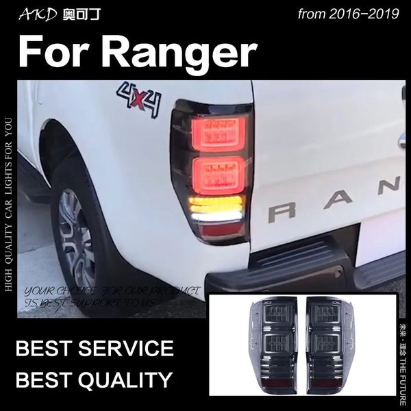 Ford Ranger LED Tail Light 2012-2018 F-100 Tail Lamp Tail Lights Dynamic DRL Brake Reverse