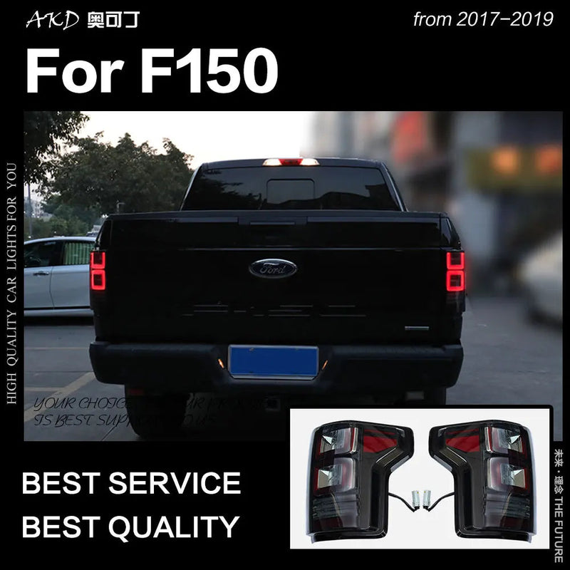 Ford Raptor Tail Lights 2014-2020 F-150 Tail Lamp F150 LED Tail Light Dynamic DRL Reverse