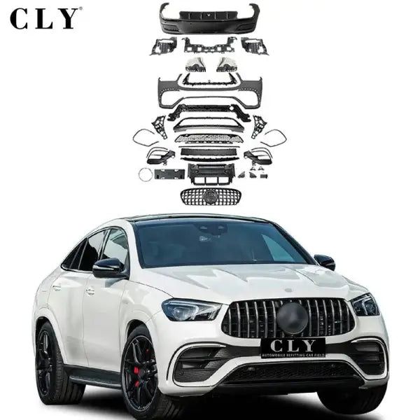 Front Car Bumpers for 2020+ Mercedes GLE W167 C167 Upgrade GLE63 AMG 1:1 Body Kits Car Grilles Rear Car Diffuser Tips