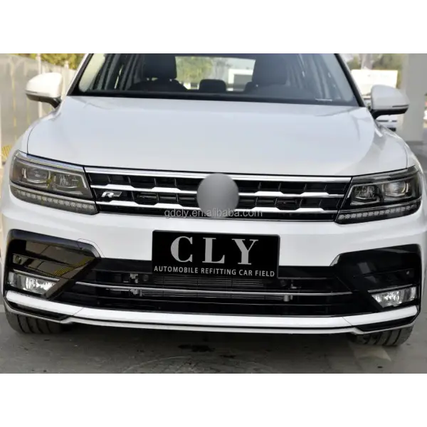 Front Car Bumpers for Volkswagen Tiguan Change to R-Line Body Kits Grill Front Wheel Arch