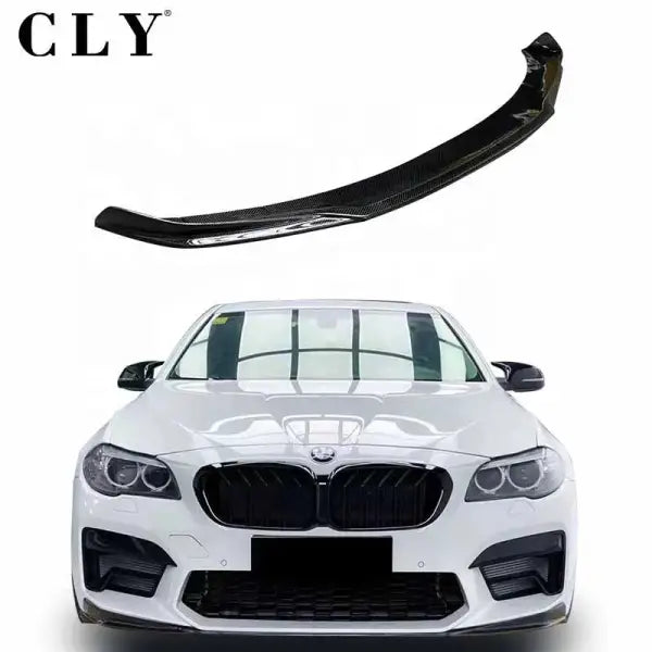 Front Lip for 2010-2017 BMW 5 Series F10 F18 Facelift 2021 M5 Front Car Bumper Lip CS Carbon Fiber Anterior Lip