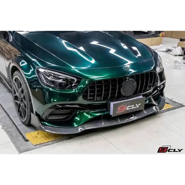 Front Lip for 2020+ Benz W213 E Class E63S AMG Front Car Bumper Lip Carbon Fiber Anterior Lip