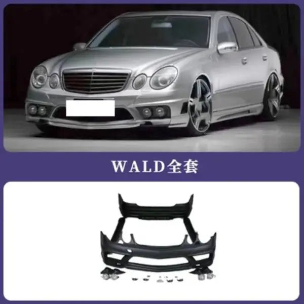 Front Rear Bumper Assembly Side Skirt Grille for Mercedes Benz E Class W211 E280 E350 E300 Convert E63 Body Kit Car